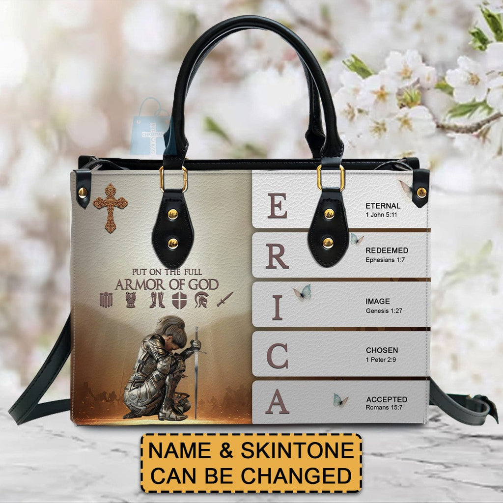 Custom Name Sacred Meaning Leather Handbag