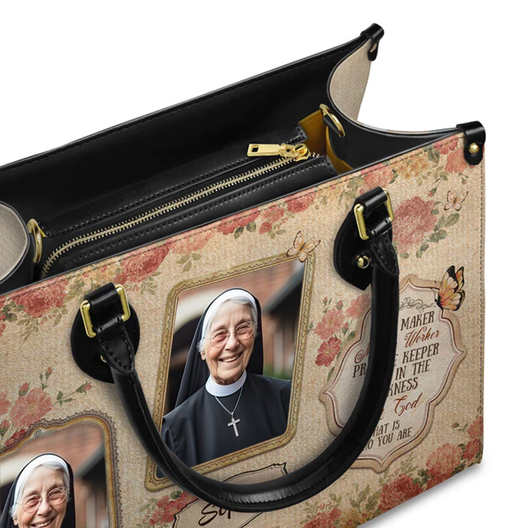 Way Maker Promise Keeper Leather Handbag