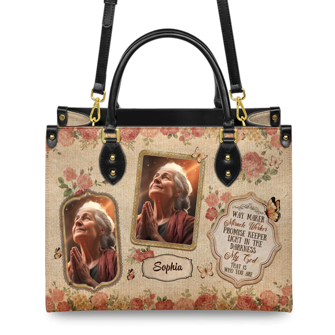 Way Maker Promise Keeper Leather Handbag