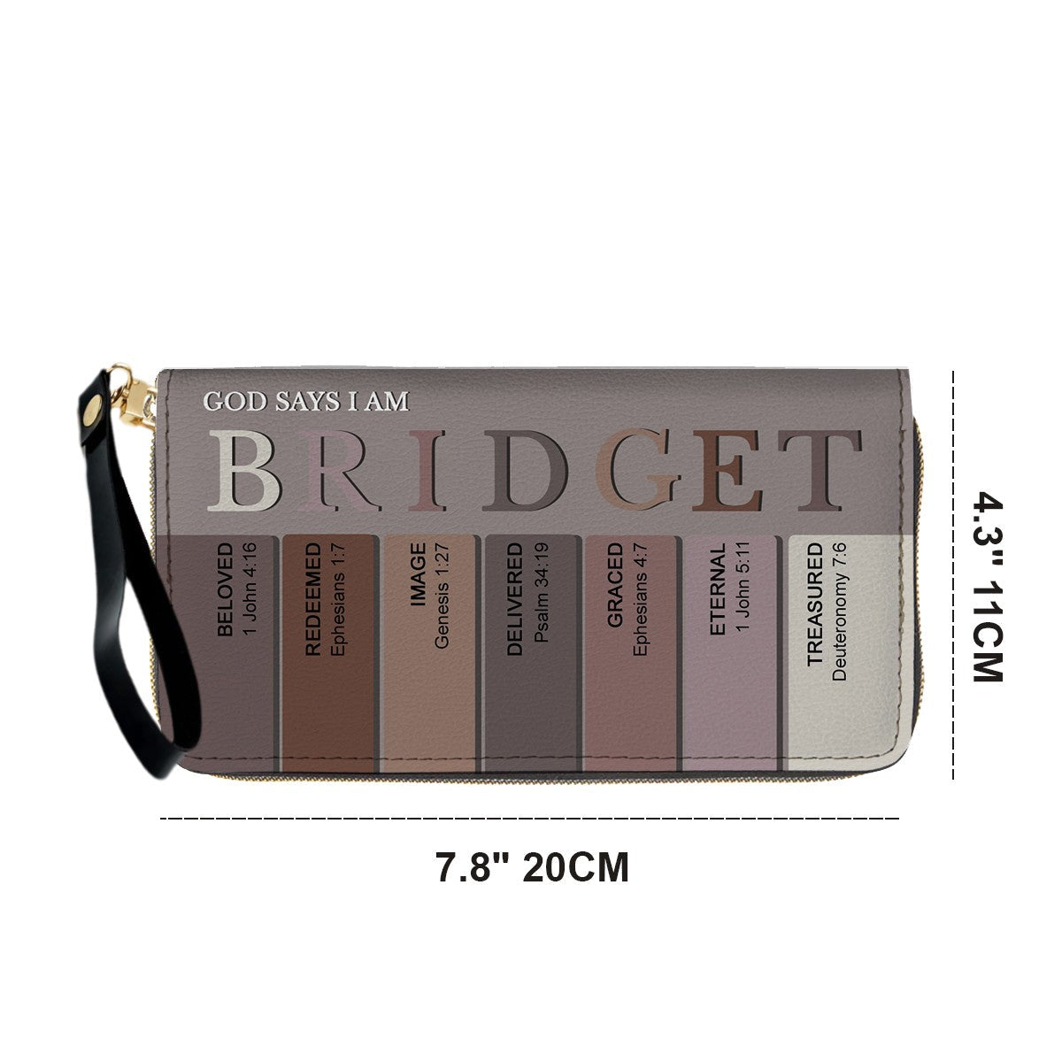 Personalized Christian Leather Tote & Clutch Set