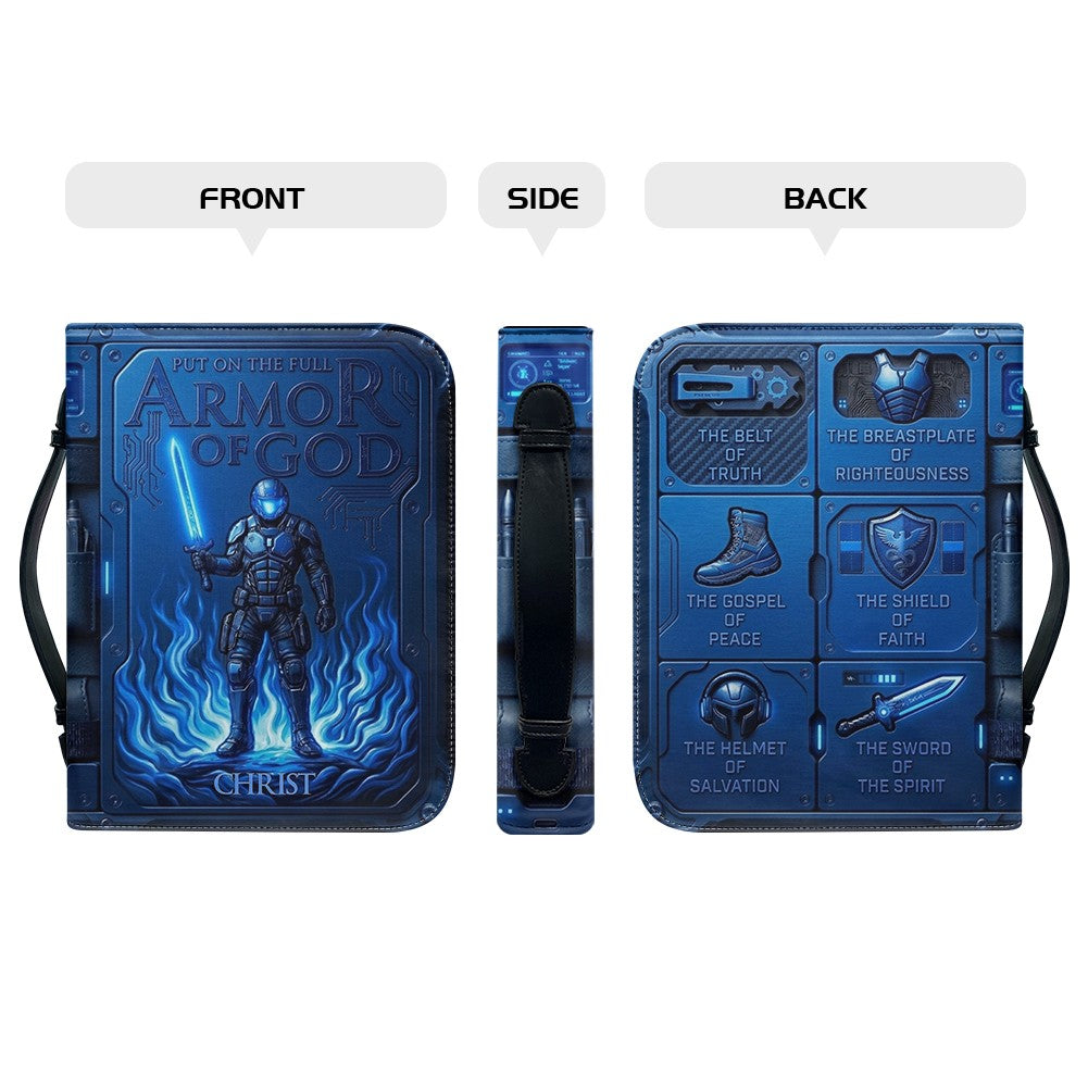 Personalized Armor of God Leather Bible Cover