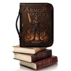 Personalized Armor of God Leather Bible Cover