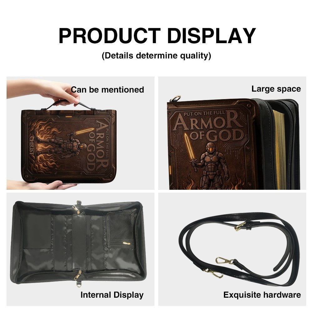 Personalized Cherry Red Armor of God Bible Case