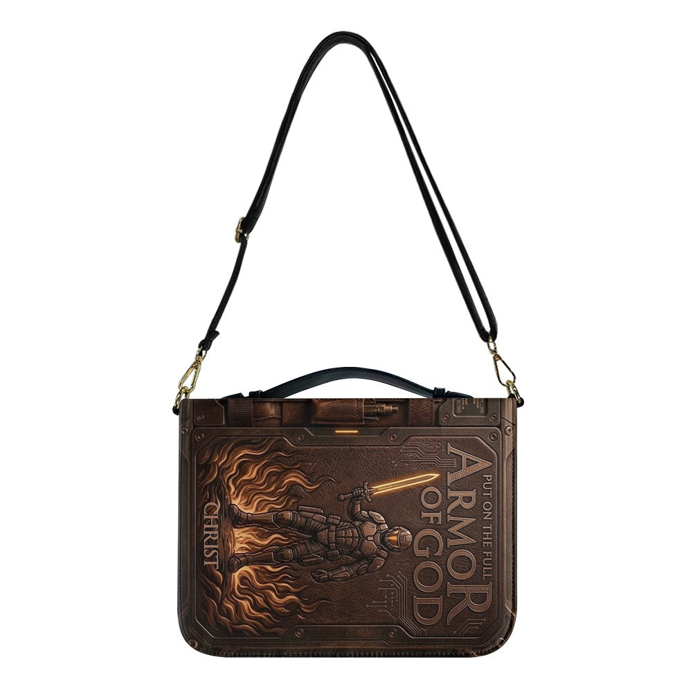 Personalized Armor of God Leather Bible Cover