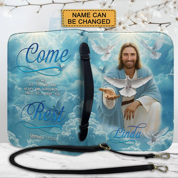 Personalized Bible Cover - Matthew 11:28