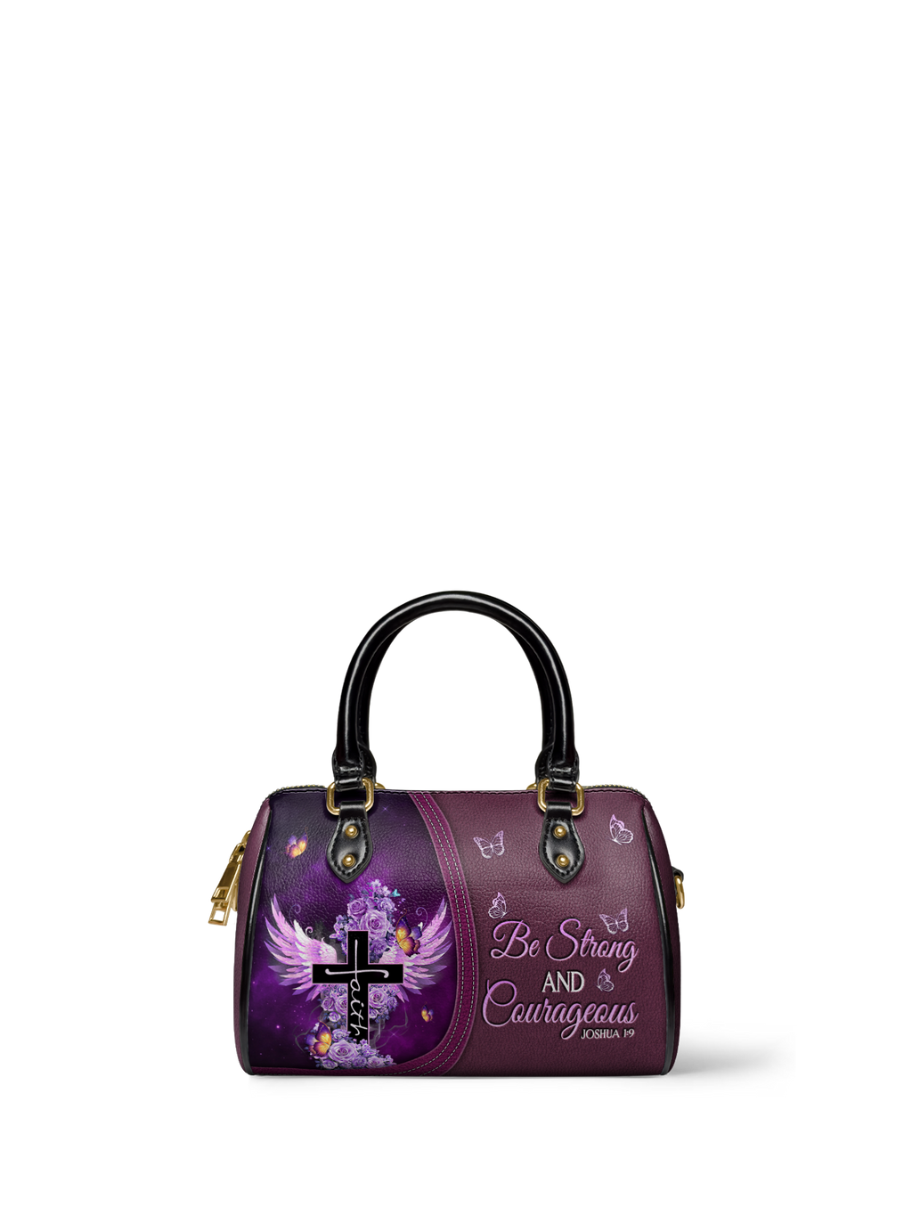 Courage Joshua 1:9 Mini Satchel Handbag