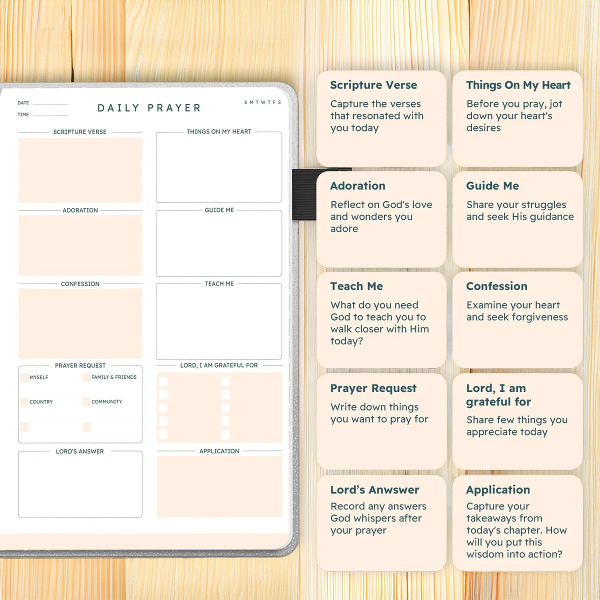 Light Leather Daily Prayer Journal