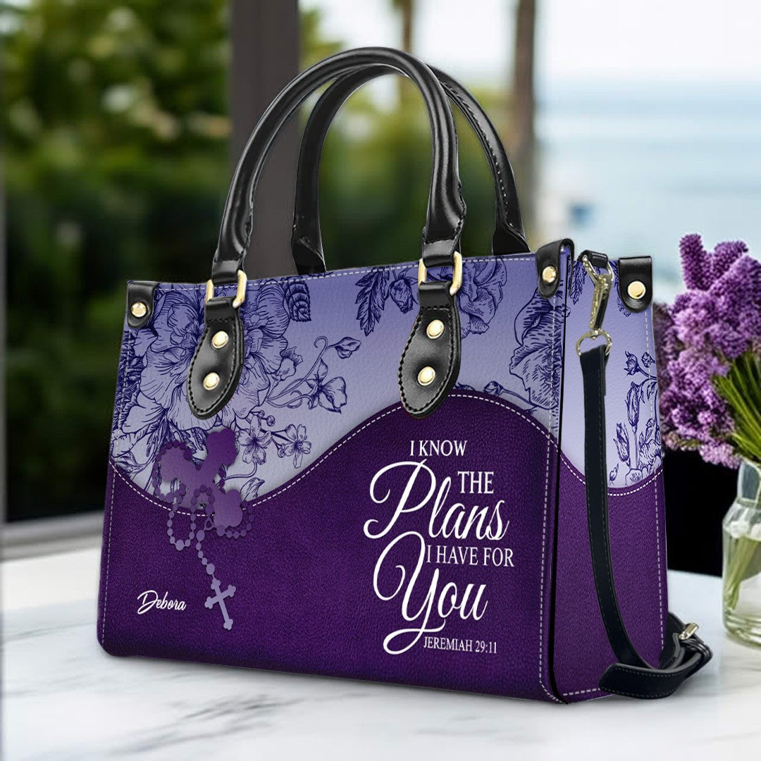 Personalized Christian Leather Handbag & Wallet