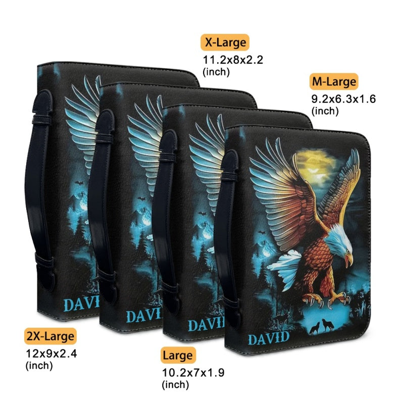 Personalized Eagle Bible Cover with Custom Name