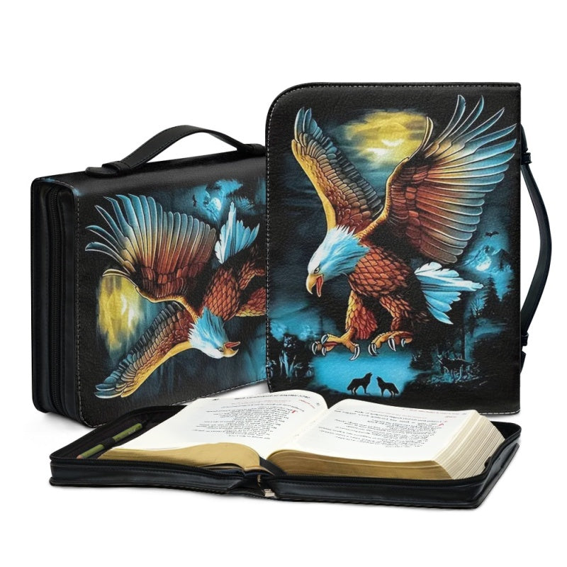 Personalized Eagle Bible Cover with Custom Name