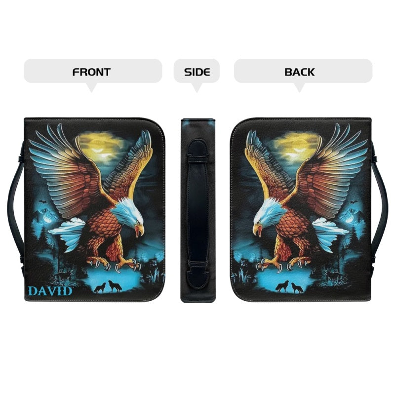 Personalized Eagle Bible Cover with Custom Name