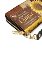 Dawn "I Can Do All Things" Phil 4:13 Leather Wallet
