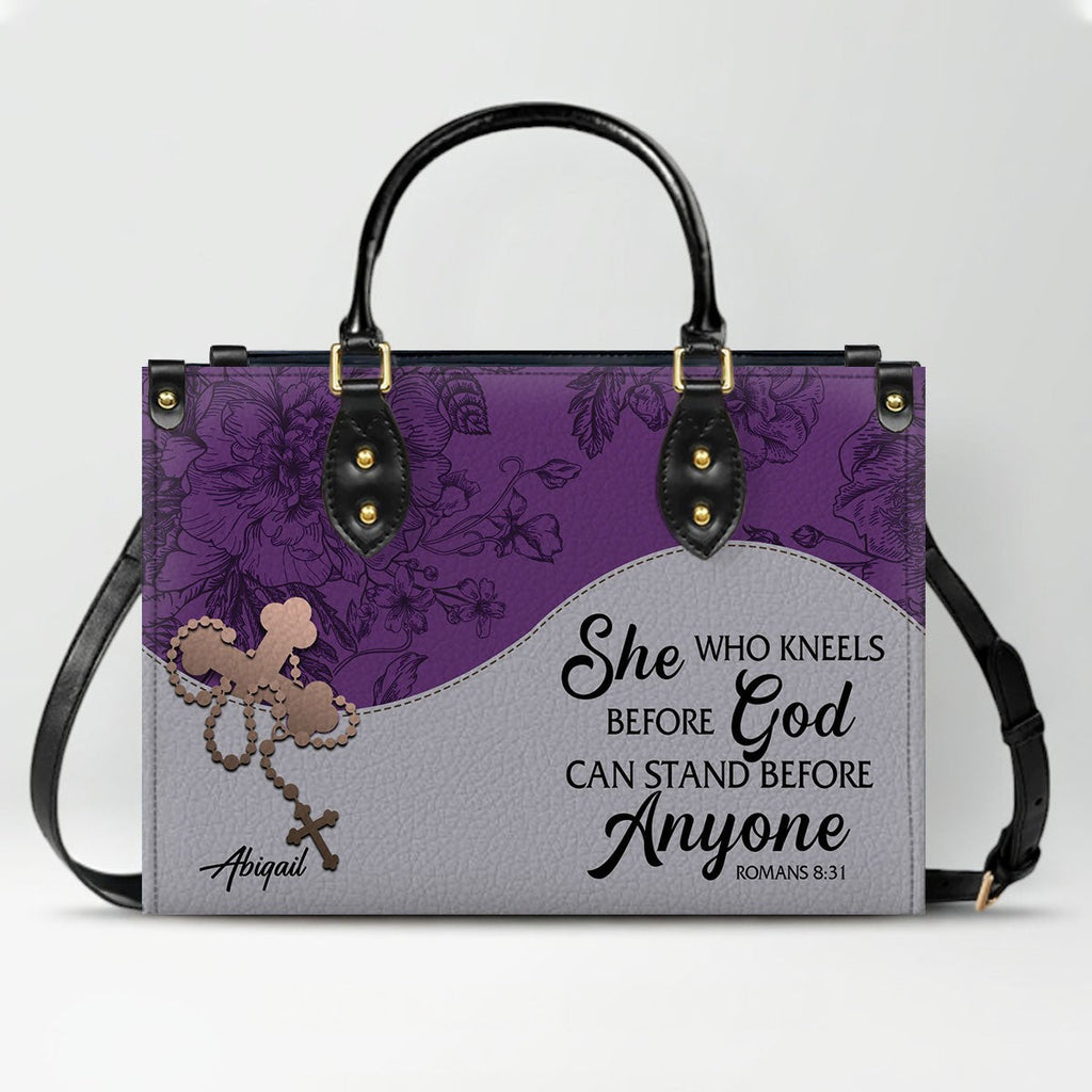 Personalized Christian Leather Handbag
