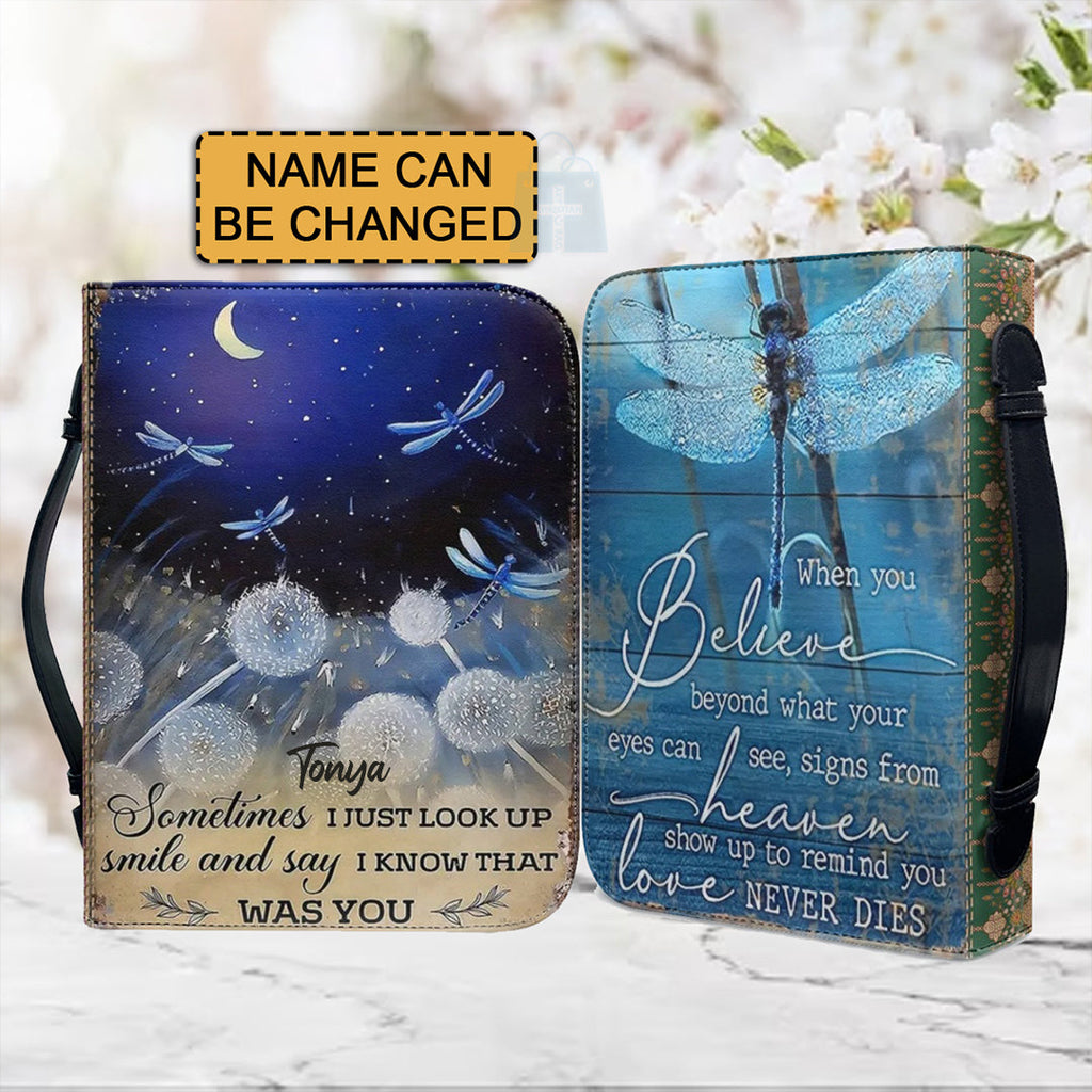 Personalized Dragonfly Faith Bible Cover