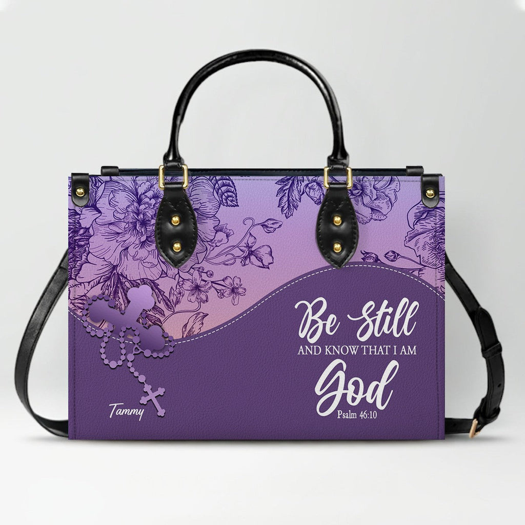 Sapphire Blue Personalized Christian Handbag