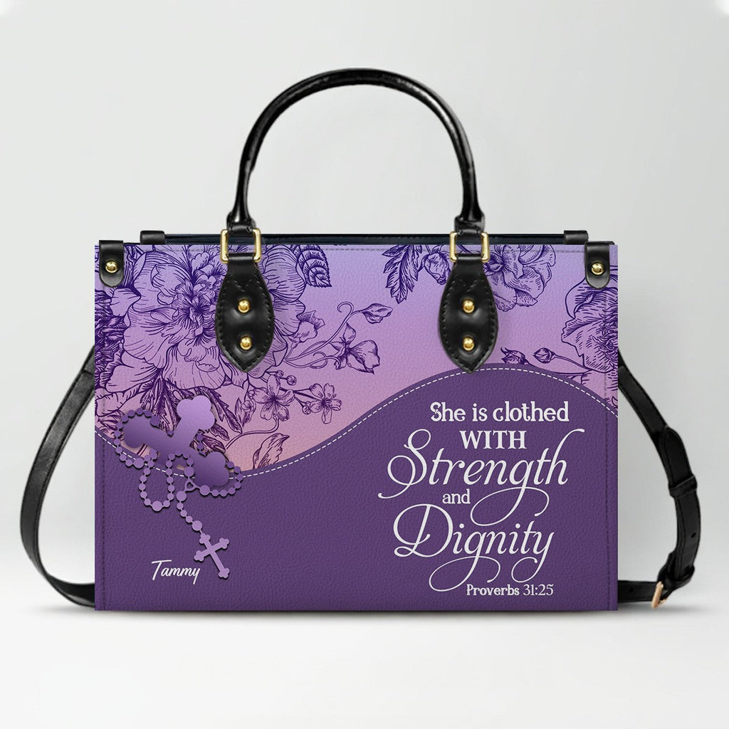 Sapphire Blue Personalized Christian Handbag