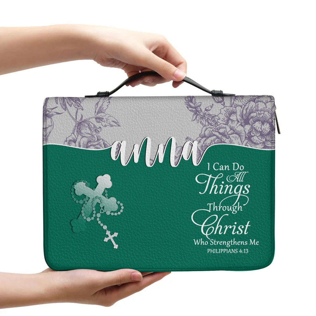 Personalized Bible Cover & Leather Handbag