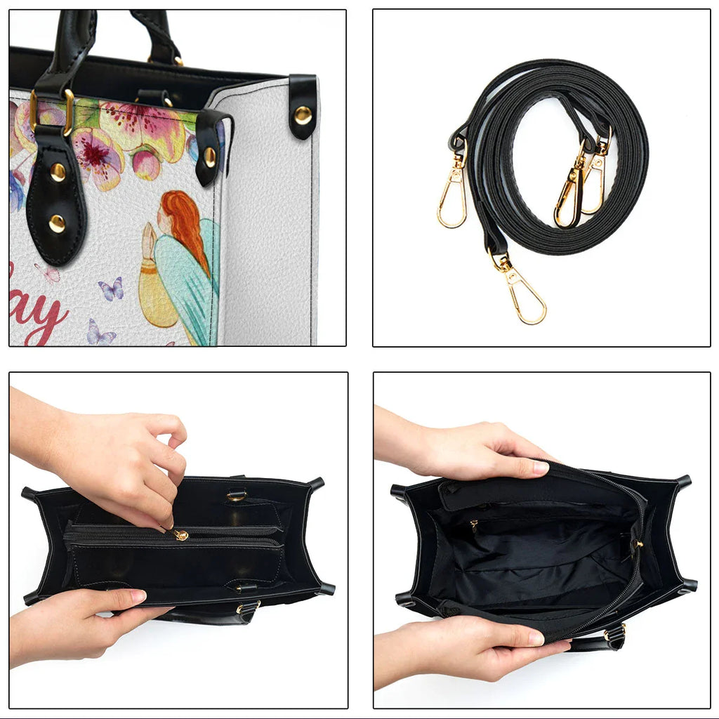 Every Day Is A Blessing Personalized Leather Tote