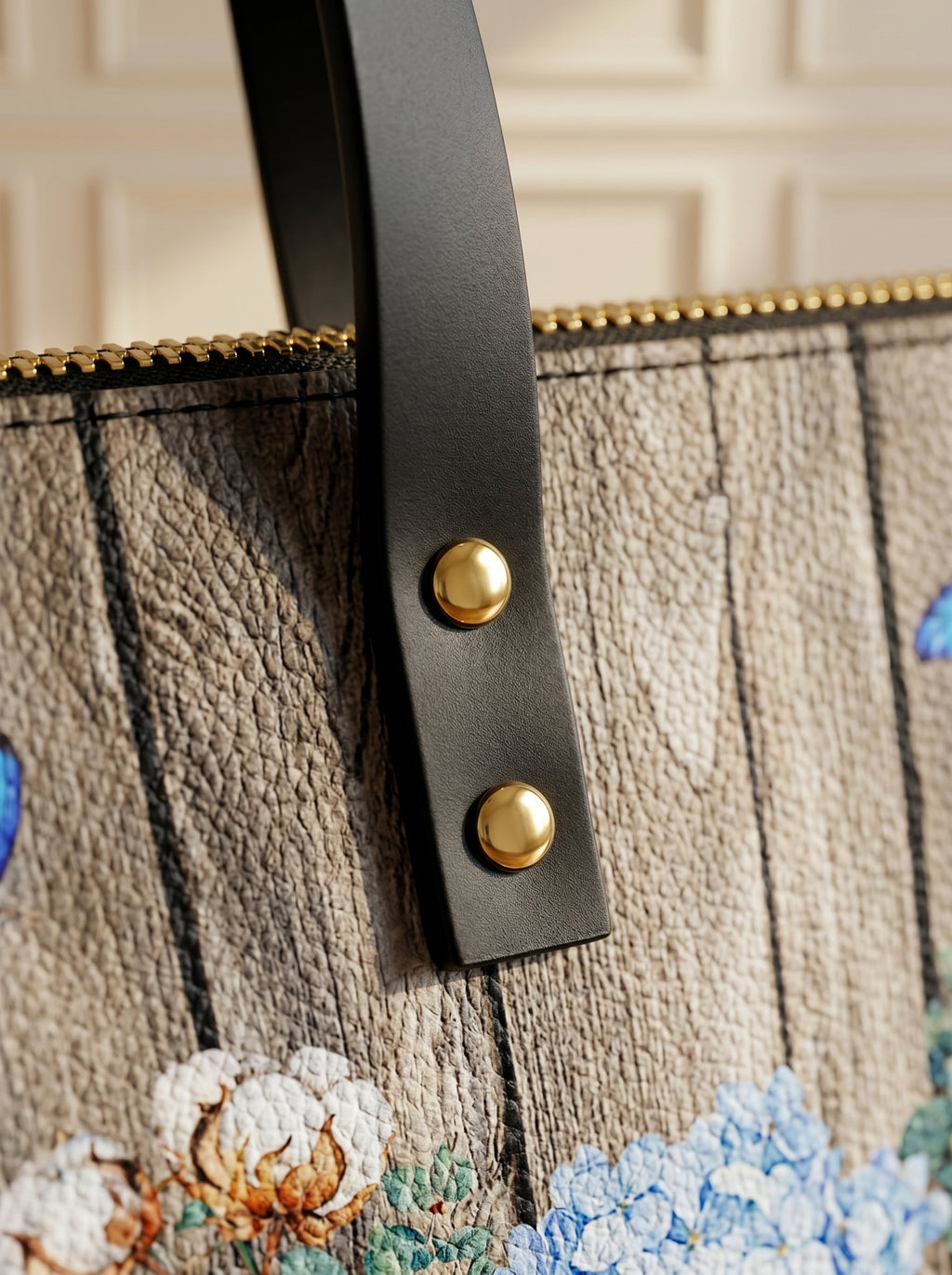 Faith Christian Leather Tote Bag