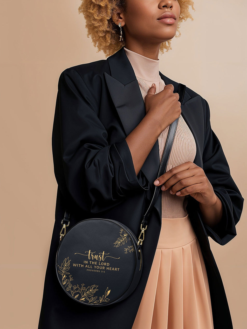 Proverbs 3:5 Trust Circle Crossbody Bag
