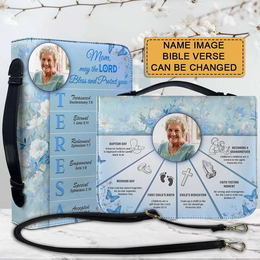 Personalized Faith Map Name Bible Cover