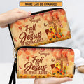 Fall For Jesus Butterfly & Sunflower Clutch Purse