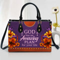Personalized God Has An Amazing Plan Leather Tote