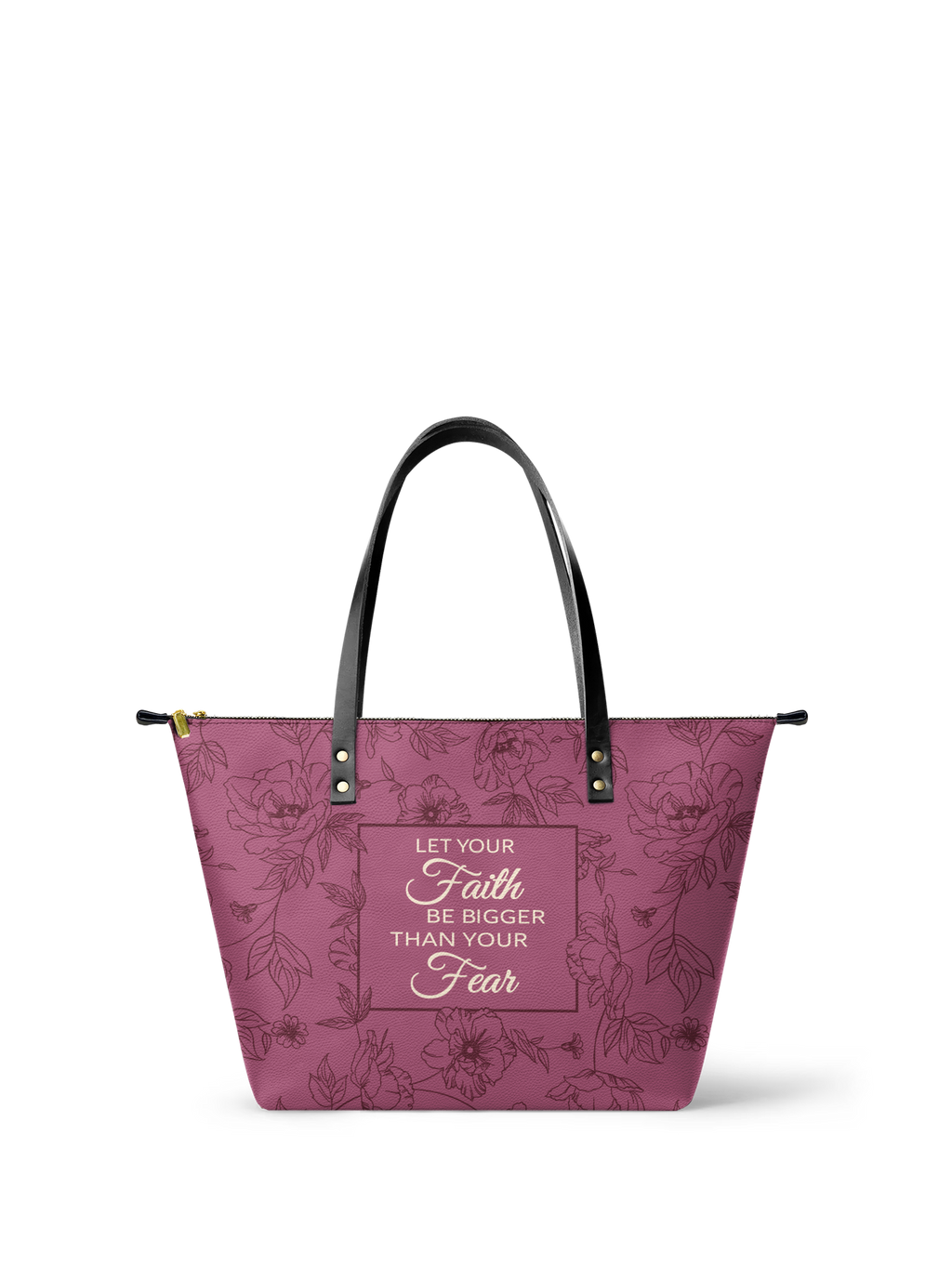 Flourish Classic Leather Tote Bag