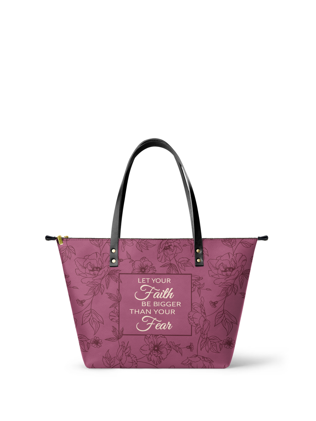 Flourish Classic Leather Tote Bag