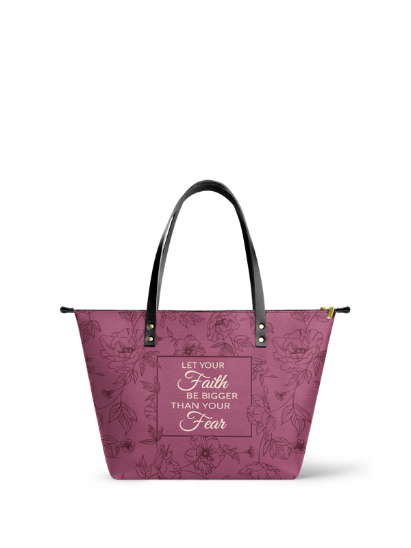 Flourish Elegant Leather Tote Bag