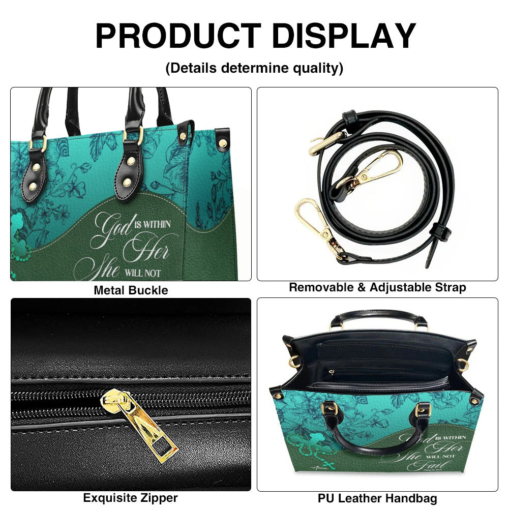 Personalized Christian Leather Handbag Set