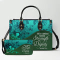 Personalized Christian Leather Handbag Set