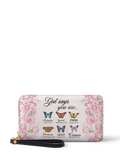 Flutter Butterfly Zip-Around Wallet