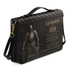 Personalized Brown Lion "Armor of God" Leather Bible Cover