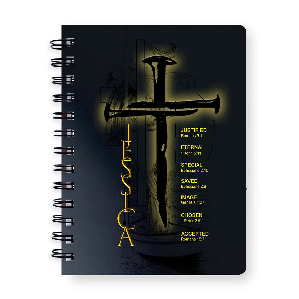 Personalized "God Says I Am" Leather Prayer Journal