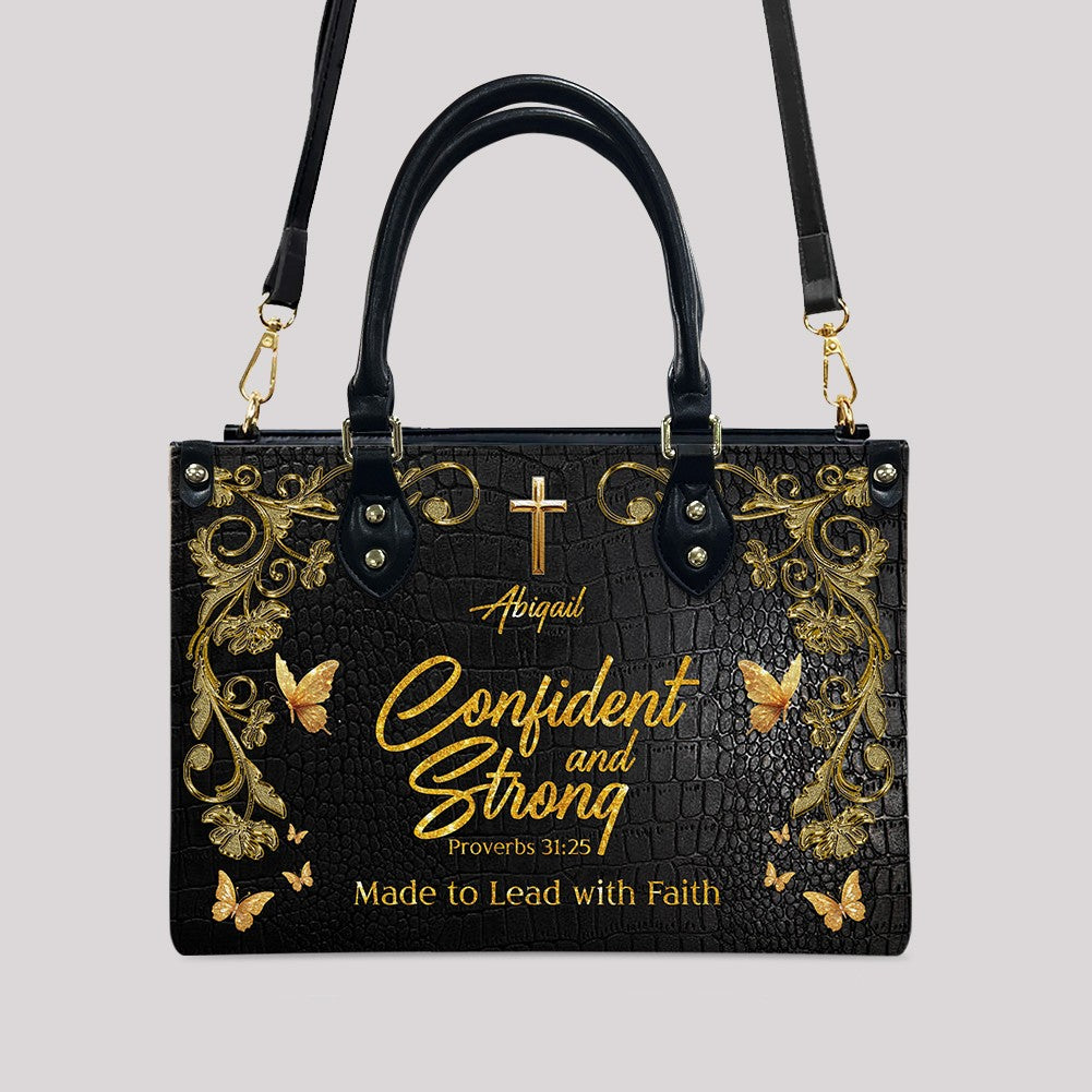 Bold Christian Leather Tote Bag - Type D