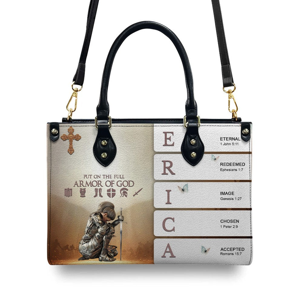 Custom Name Sacred Meaning Leather Handbag