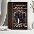 Personalized "I Would Rather Stand With God" Leather Journal