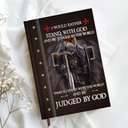 Personalized "I Would Rather Stand With God" Leather Journal