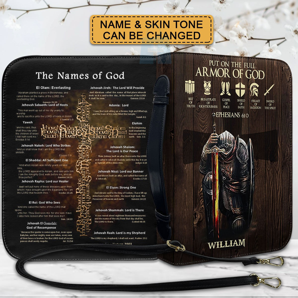 Personalized Armor of God Bible Cover