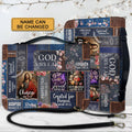 Personalized God Says I Am Leather Bible Cover
