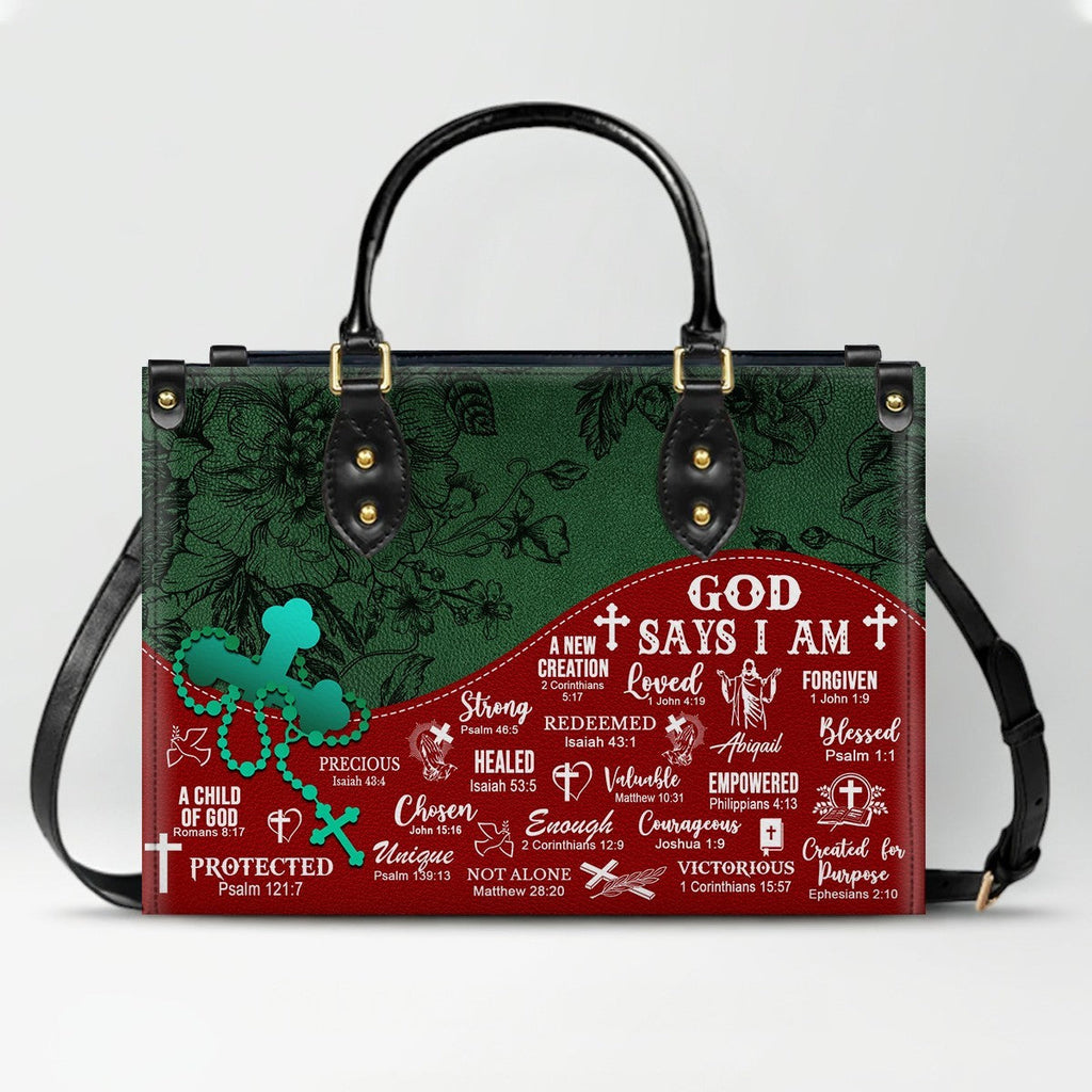 Personalized Christian Leather Handbag