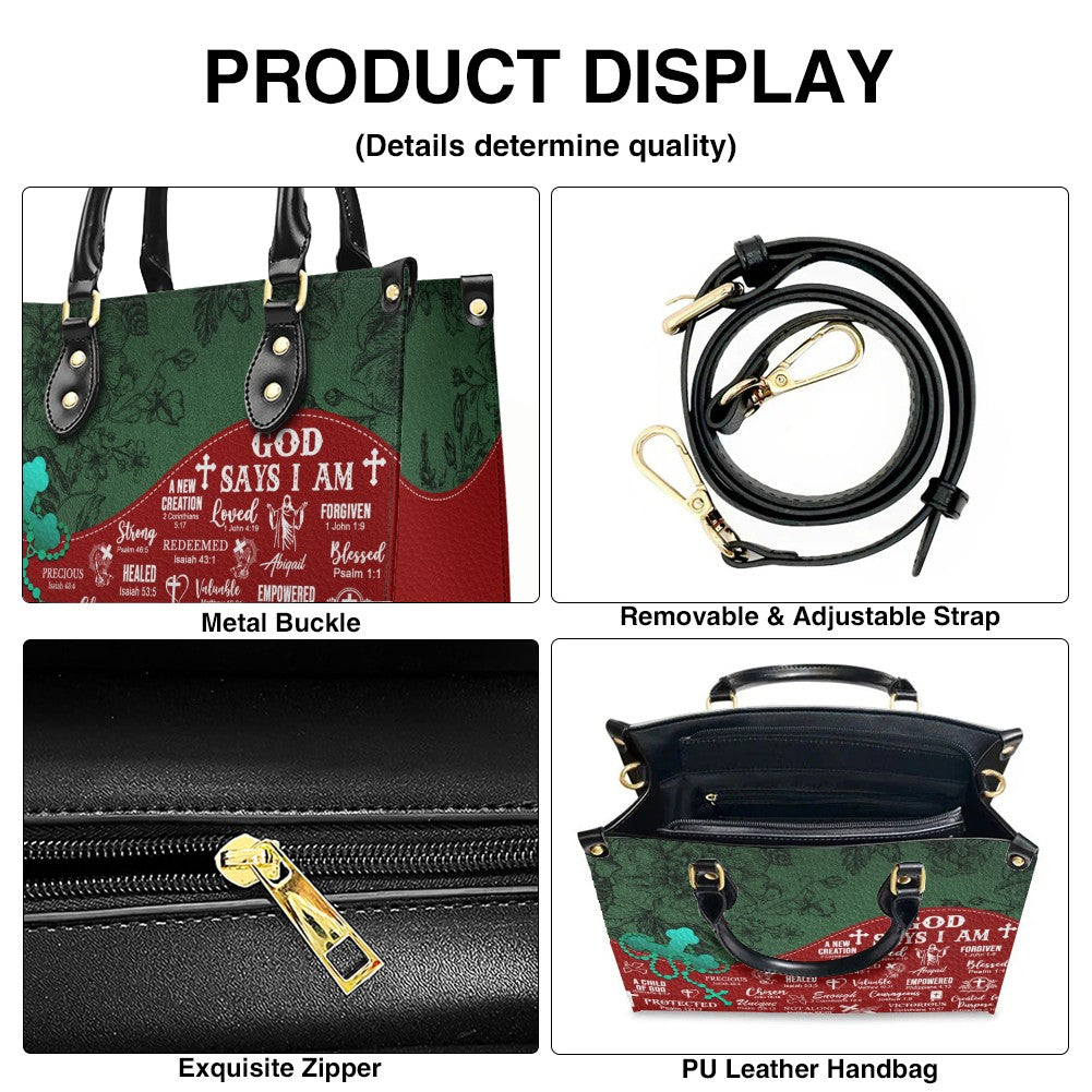 Personalized Christian Leather Handbag