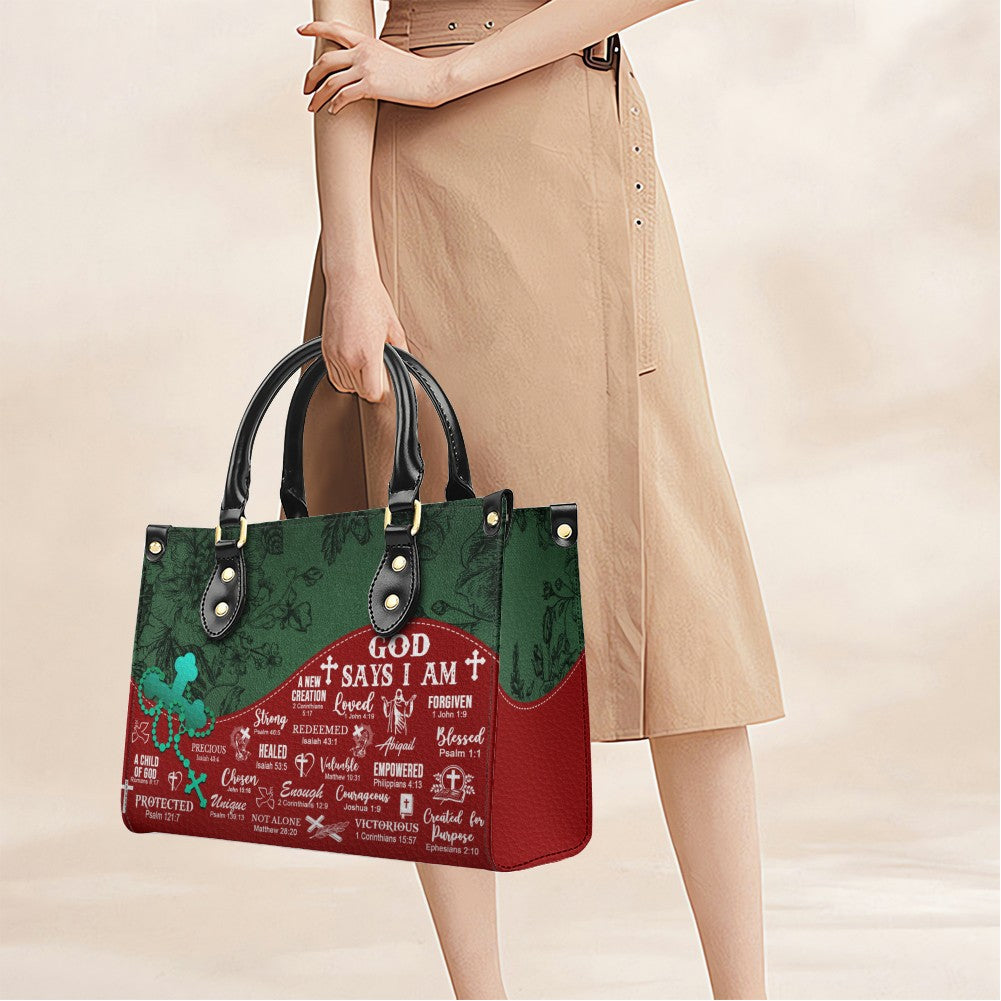 Personalized Christian Leather Handbag
