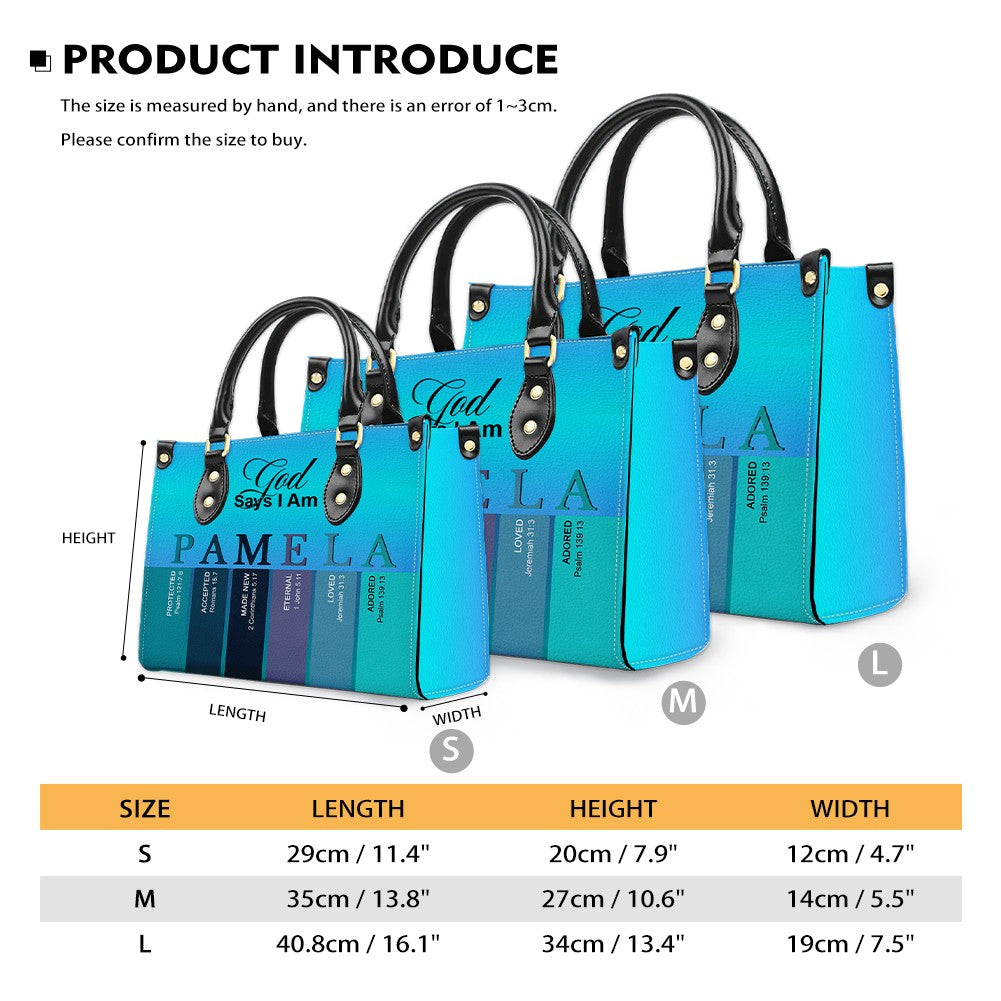 Personalized Christian Leather Handbag