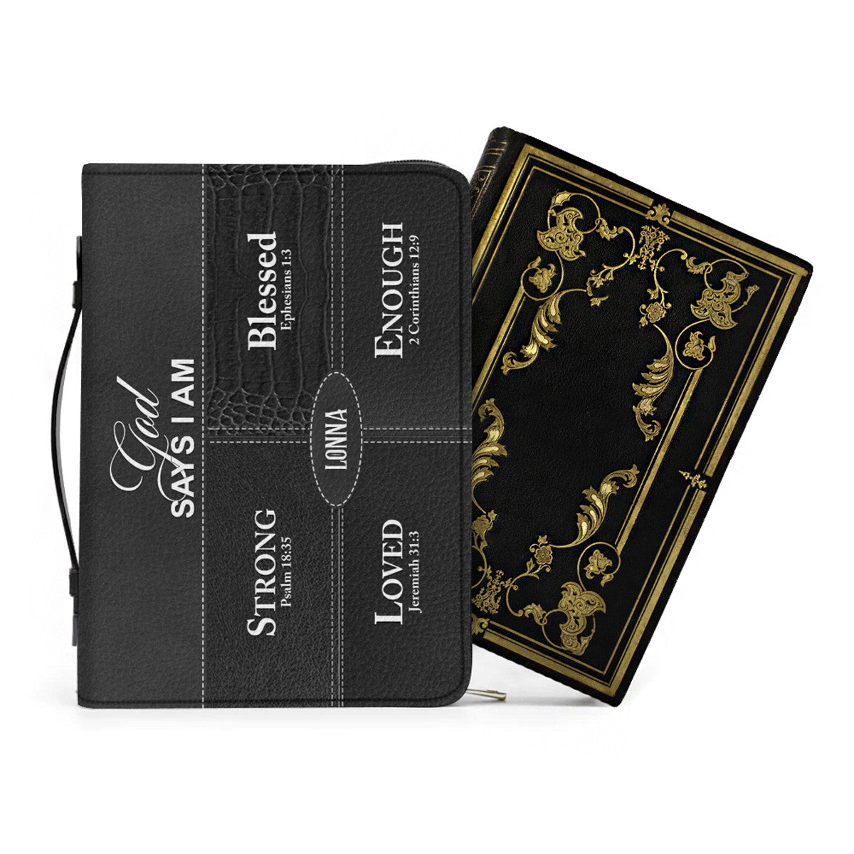 Personalized God Says I Am Bible Cover