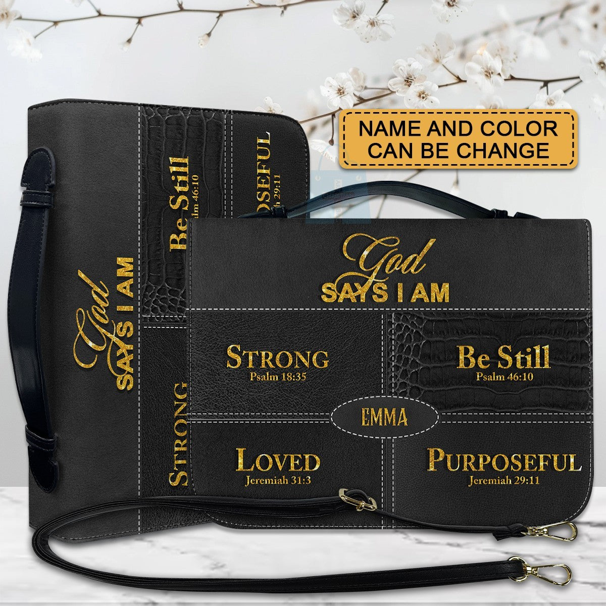 Personalized God Says I Am Bible Cover