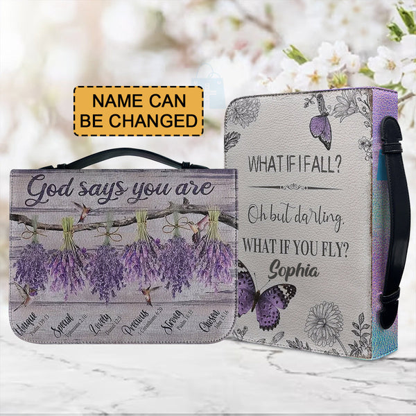 Personalized God Says You Are Bible Cover