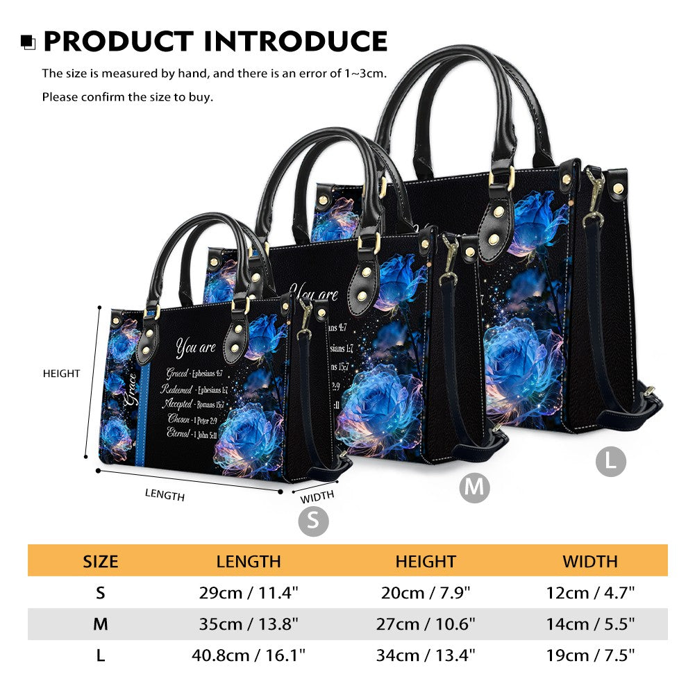 Personalized Bible Verse Leather Handbag