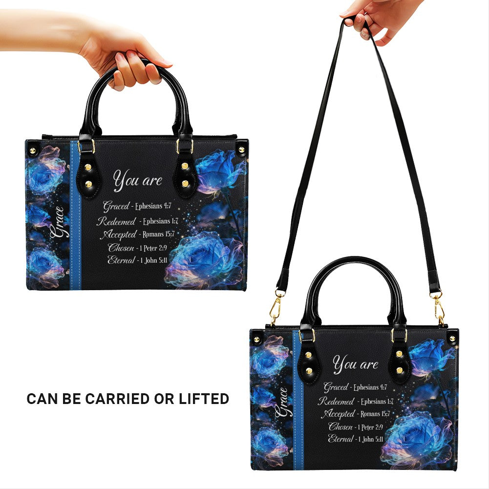 Personalized Bible Verse Leather Handbag